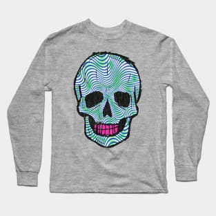 Brain Waves 80s Distressed Long Sleeve T-Shirt